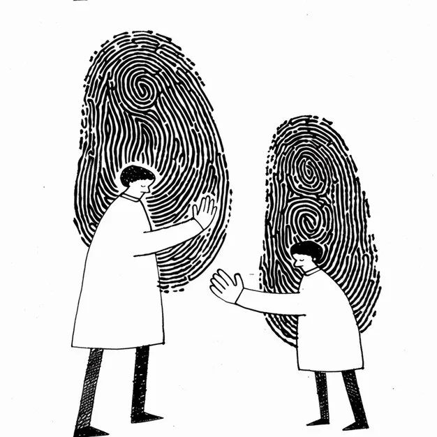 A stylized representation of a person's digital fingerprint merging with a lock icon, signifying individual data security post-regulation. Hues of purple and blue create a sense of trust and protection.