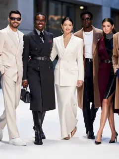 Celebrities in classic early 2026 fashion
