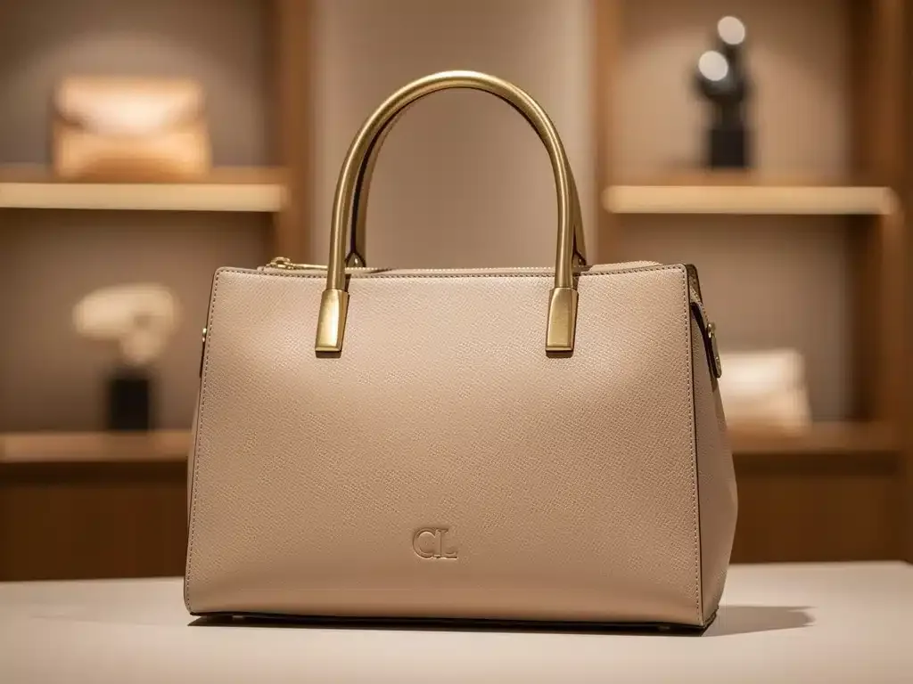 Sustainable luxury handbag with innovative materials, a 2026 fashion essential.