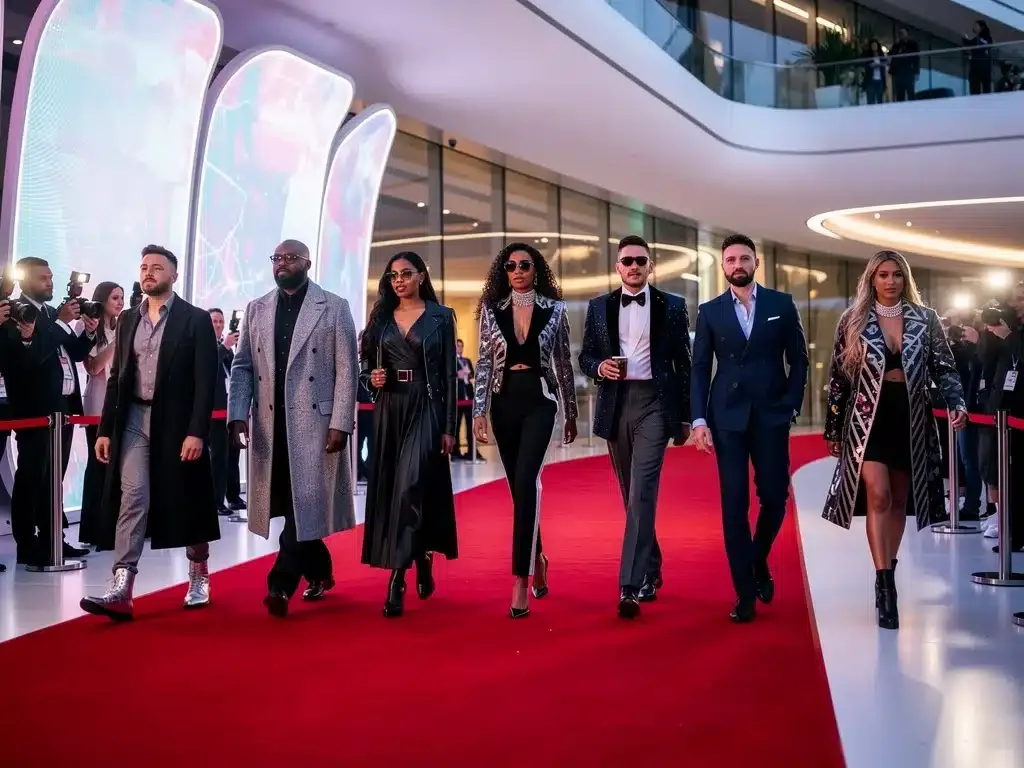 Celebrities on red carpet, showcasing 2026 fashion trends and must-have pieces.