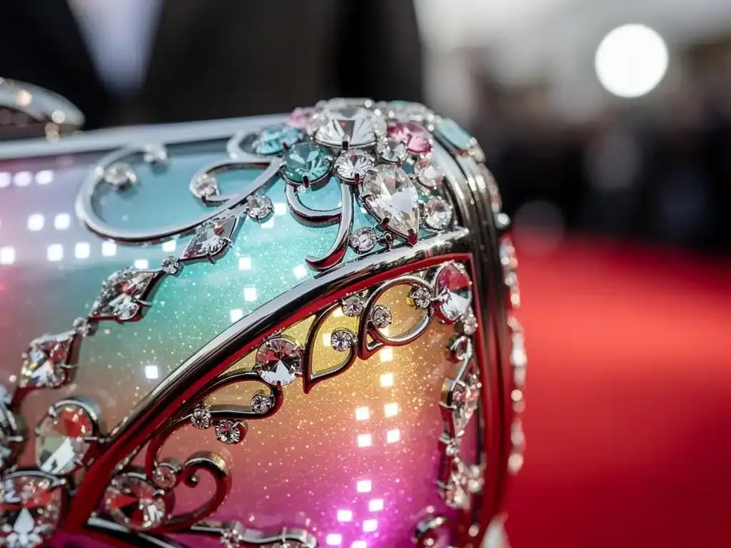 Augmented reality accessory on celebrity red carpet