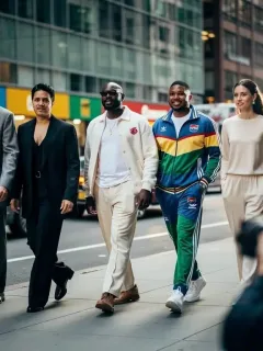 Celebrities in 2026 casualwear trends on a city street
