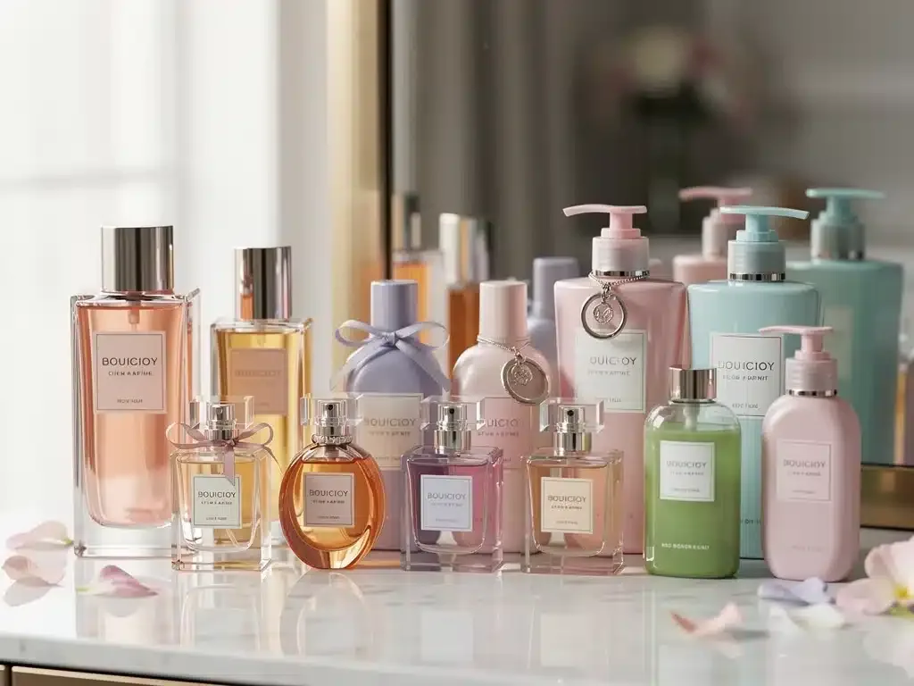 Collection of fragrance products suitable for layering