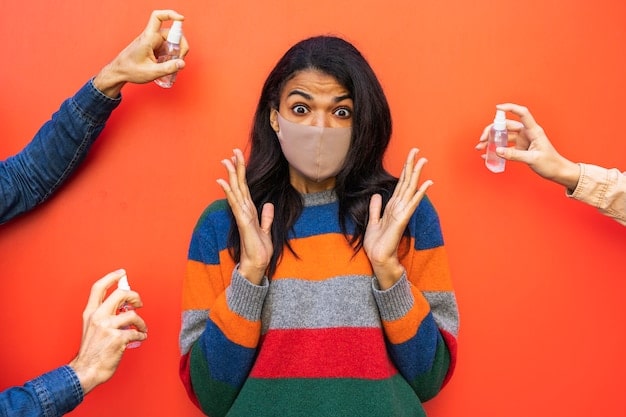 A diverse group of people smelling different fragrances from blotter strips, with expressions that indicate curiosity and enjoyment.