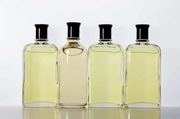 Three different perfume bottles are showcased against a soft, gradient background. Each bottle represents a different fragrance profile: one floral, one woody, and one citrus. They are artfully arranged to suggest a harmonious combination.