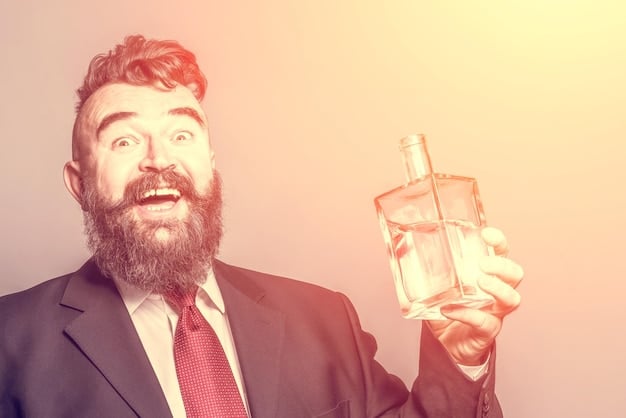 A split image. Left side: a person looking excitedly at a perfume bottle. Right side: the same person looking disappointed after smelling the perfume.