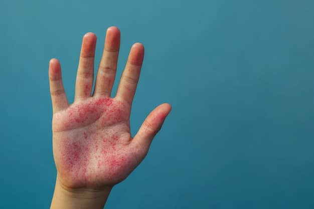 A close-up shot of a red, irritated patch of skin on a person's wrist, highlighting the effect of an allergic reaction to a fragrance product.