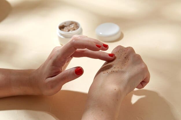 A hand dispensing a small amount of liquid bronzer onto the back of another hand. The liquid bronzer is a warm, bronze color, showcasing its smooth and lightweight texture.