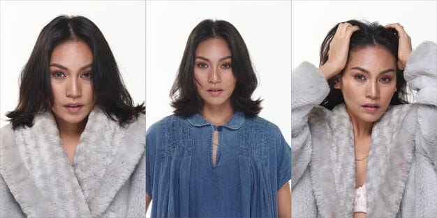 A split image showing the before-and-after results of using a Korean skincare routine designed for achieving glass skin. The 