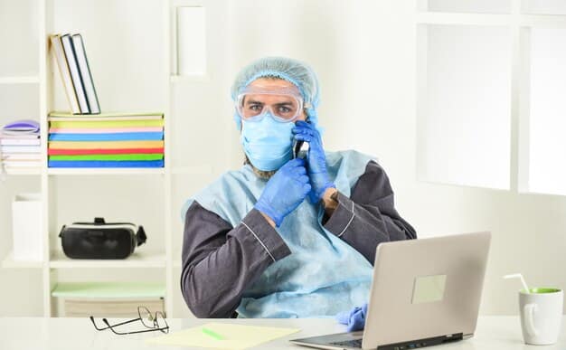 A doctor's office exam room with allergy testing equipment visible, emphasizing a clinical approach to allergy management.