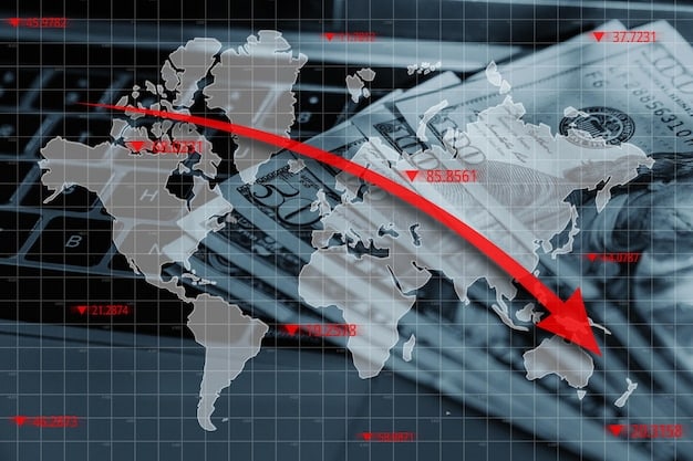 A world map illustrating the flow of capital in response to changes in U.S. interest rates. Arrows should indicate the direction of capital movement, with key regions highlighted to show the impact of U.S. monetary policy on global financial markets, emphasizing How Will the US Response to Global Inflation Affect Interest Rates.