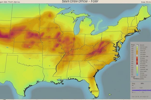 A map of the US coastline showing areas at high risk of flooding due to rising sea levels. This visualizes the geographical scope of the potential economic damage. The map highlights The Impact of Climate Change on the Economy: What Are the Projected Costs? in coastal areas.