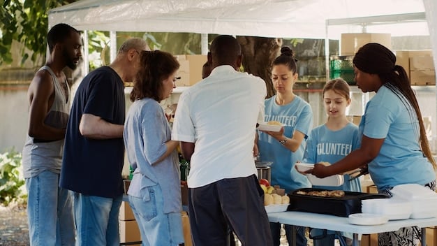 A diverse group of people participating in a community health fair, with booths offering information on nutrition, exercise, and cancer screenings. A banner in the background reads 'Healthy Living, Cancer Prevention'. The image showcases community efforts and accessibility in promoting 'The Latest Research on Cancer Prevention: What You Can Do to Reduce Your Risk'.