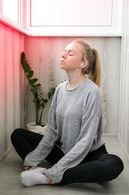 A person sitting in a relaxed posture, eyes closed, with a brain graphic overlaid, highlighting the cognitive The Benefits of Mindfulness: How 10 Minutes a Day Can Transform Your Health.