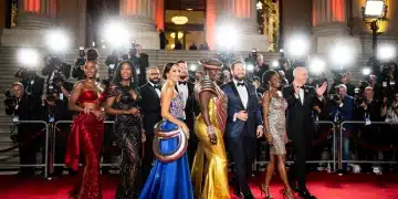 Glamorous red carpet fashion at 2026 awards season