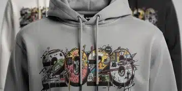 Authentic streetwear hoodie with detailed embroidery versus a blurry fake in 2026.