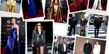A dynamic collage illustrating the best and worst celebrity fashion moments of early 2026, featuring diverse styles and trends.