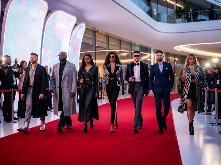 Celebrities on red carpet, showcasing 2026 fashion trends and must-have pieces.